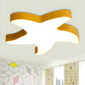 Creative Kids Room Yellow Starfish LED Flush Mount Lamp Image - 1