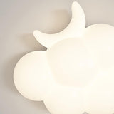 Creative Kids' Room White Cloud-Shaped LED Wall Light Image - 11