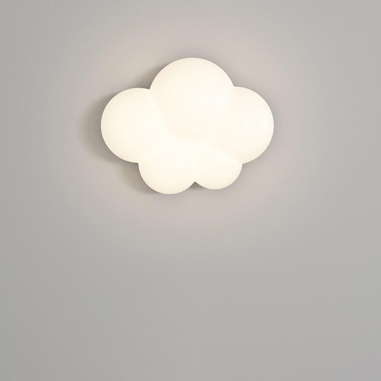 Creative Kids' Room White Cloud-Shaped LED Wall Light Image - 2