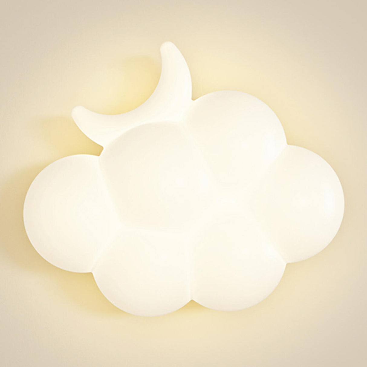 Creative Kids' Room White Cloud-Shaped LED Wall Light Image - 7