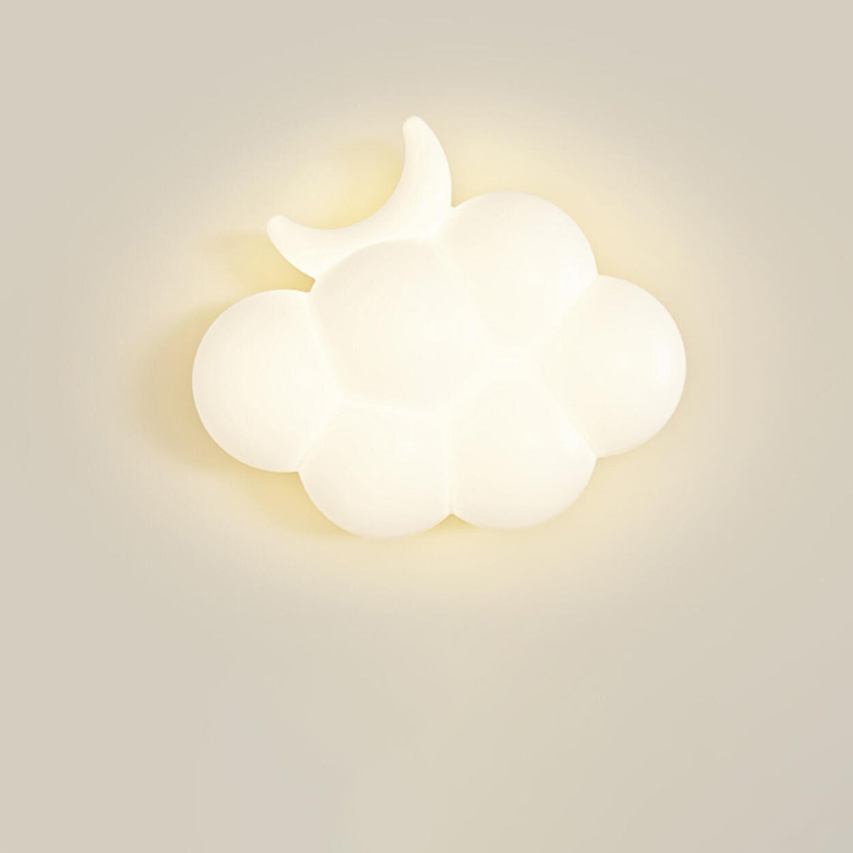 Creative Kids' Room White Cloud-Shaped LED Wall Light Image - 9