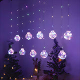 Creative LED Globe Curtain Christmas String Light Image - 1