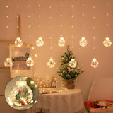 Creative LED Globe Curtain Christmas String Light Image - 3