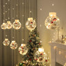 Creative LED Globe Curtain Christmas String Light Image - 4