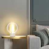 Creative Linear Circle LED Metal Bedroom Table Lamp Image - 18