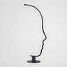 Creative Living Room Abstract Face LED Floor Lamp Image - 10