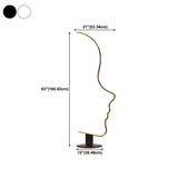 Creative Living Room Abstract Face LED Floor Lamp Image - 21