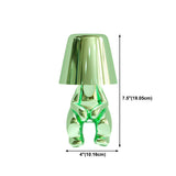 Creative Macaron Metal Man LED Bedroom Table Lamp Image - 16