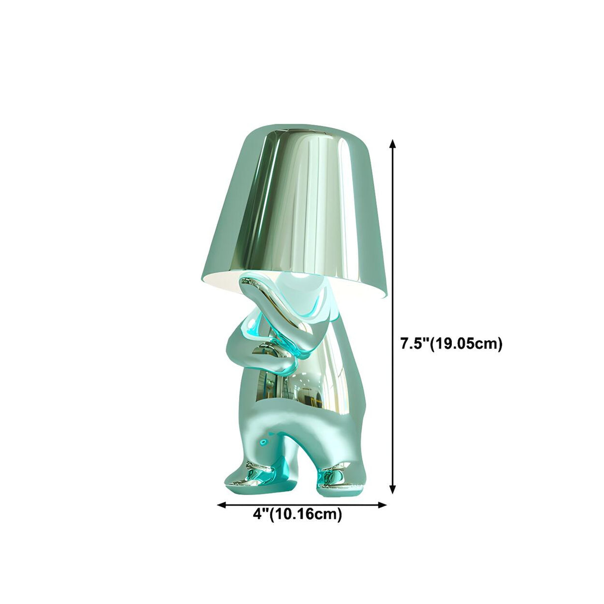 Creative Macaron Metal Man LED Bedroom Table Lamp Image - 18