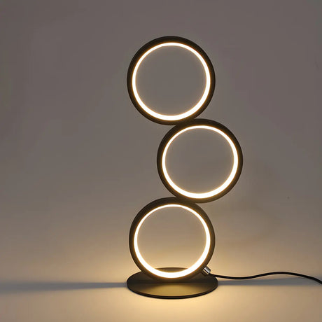 Creative Minimalist Ring LED 3-Light Night Table Lamp Image - 1