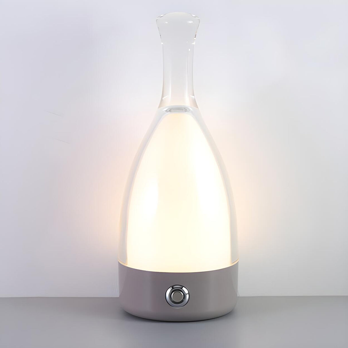 Creative Modern Bottle Shape Glass Ambience Table Lamp Image - 15