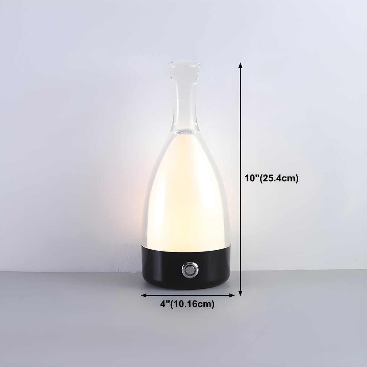 Creative Modern Bottle Shape Glass Ambience Table Lamp 