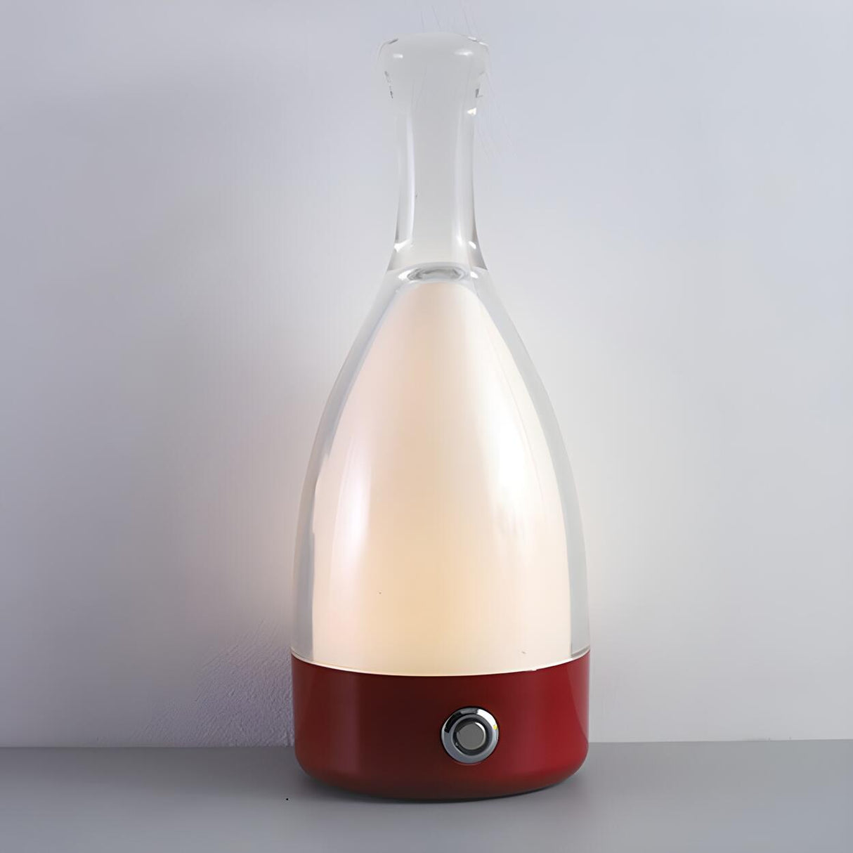 Creative Modern Bottle Shape Glass Ambience Table Lamp Image - 3