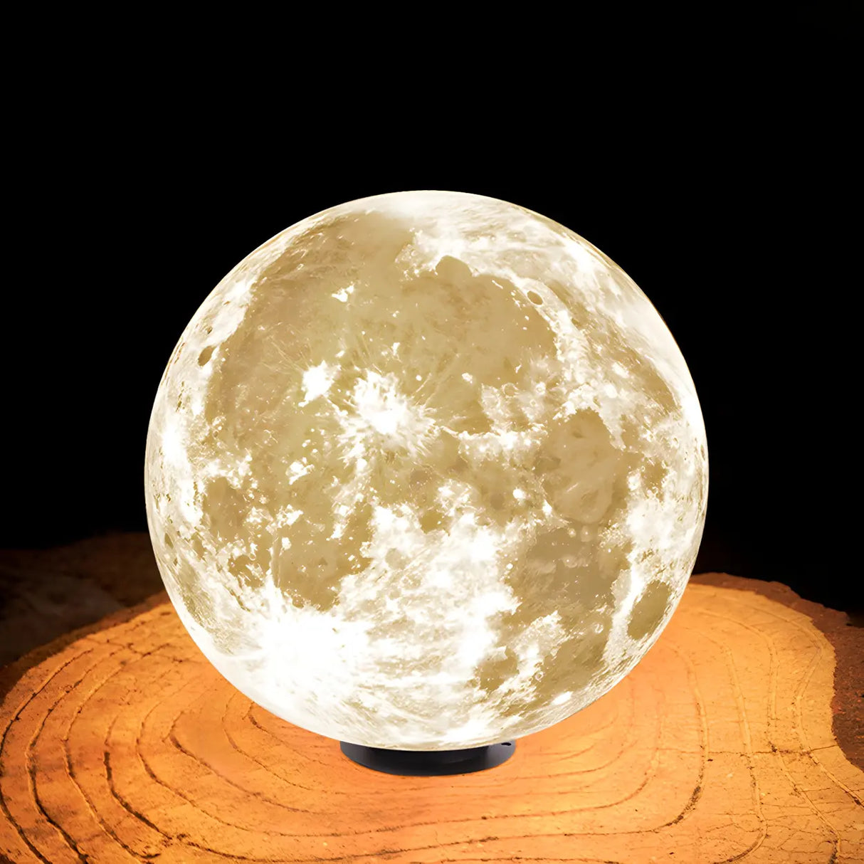 Creative Moon Globe Resin Outdoor Decor Table Lamp Image - 8