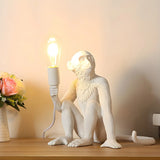 Creative Naked Bulb Ape Monkey Resin Decor Table Lamp Image - 1