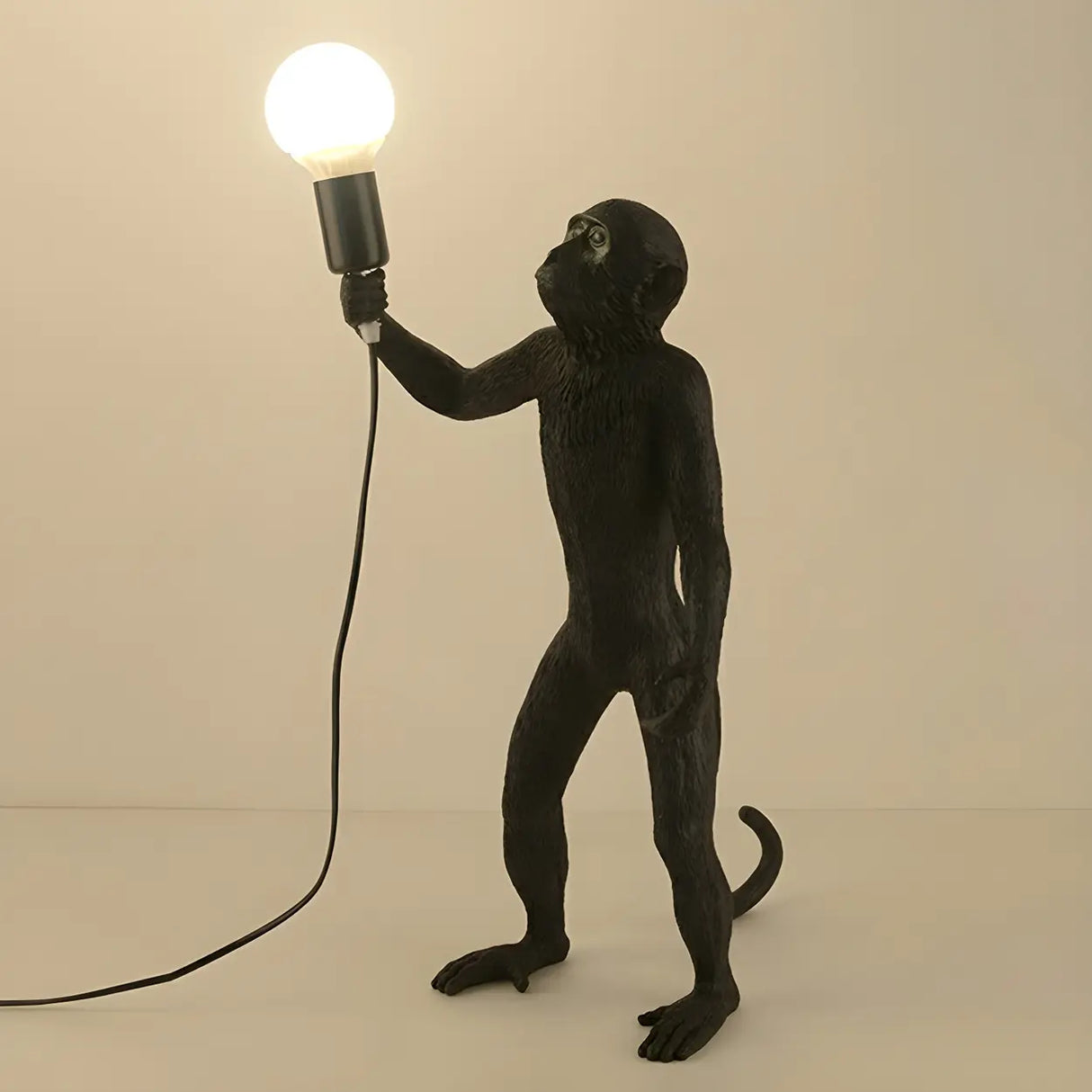 Creative Naked Bulb Ape Monkey Resin Decor Table Lamp Image - 2