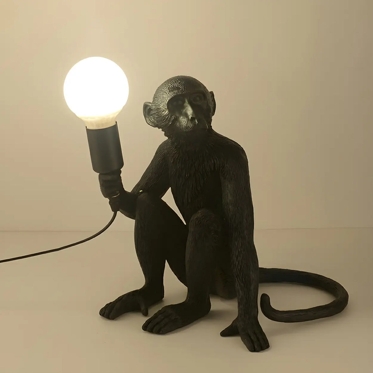 Creative Naked Bulb Ape Monkey Resin Decor Table Lamp Image - 3