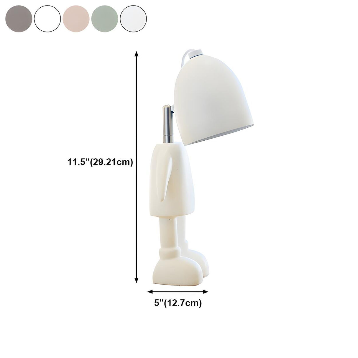 Creative Nordic Macaron Cute Figure Design Table Lamp 