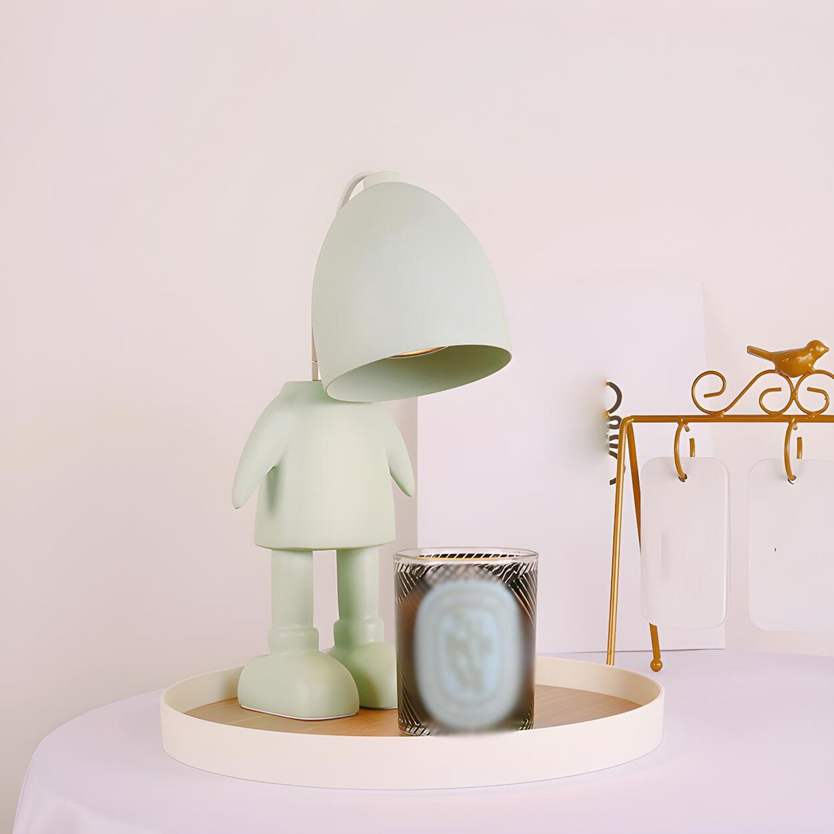 Creative Nordic Macaron Cute Figure Design Table Lamp Image - 8