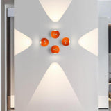 Creative Orange Wall Sconce with USB Port Image - 1