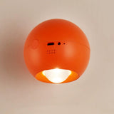 Creative Orange Wall Sconce with USB Port Image - 11