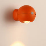 Creative Orange Wall Sconce with USB Port Image - 7