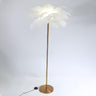 Creative Pink Feather Palm Tree Metal LED Floor Lamp Image - 8