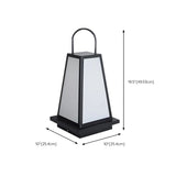 Creative Portable Cone Lantern Outdoor Floor Lamp Black #size