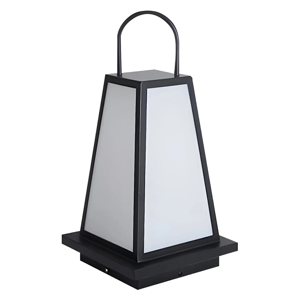 Creative Portable Cone Lantern Outdoor Floor Lamp Black Image - 5