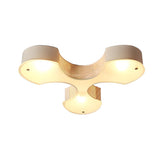 Creative Puzzle Piece White Small Flush Mount Light Image - 4