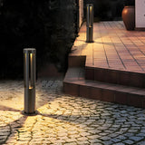 Creative Rectangular Frame Metal Outdoor Path Lamp Image - 19