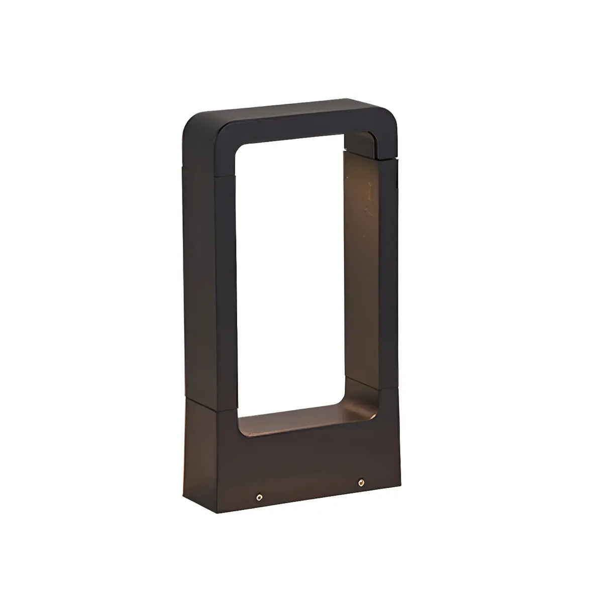 Creative Rectangular Frame Metal Outdoor Path Lamp Image - 3