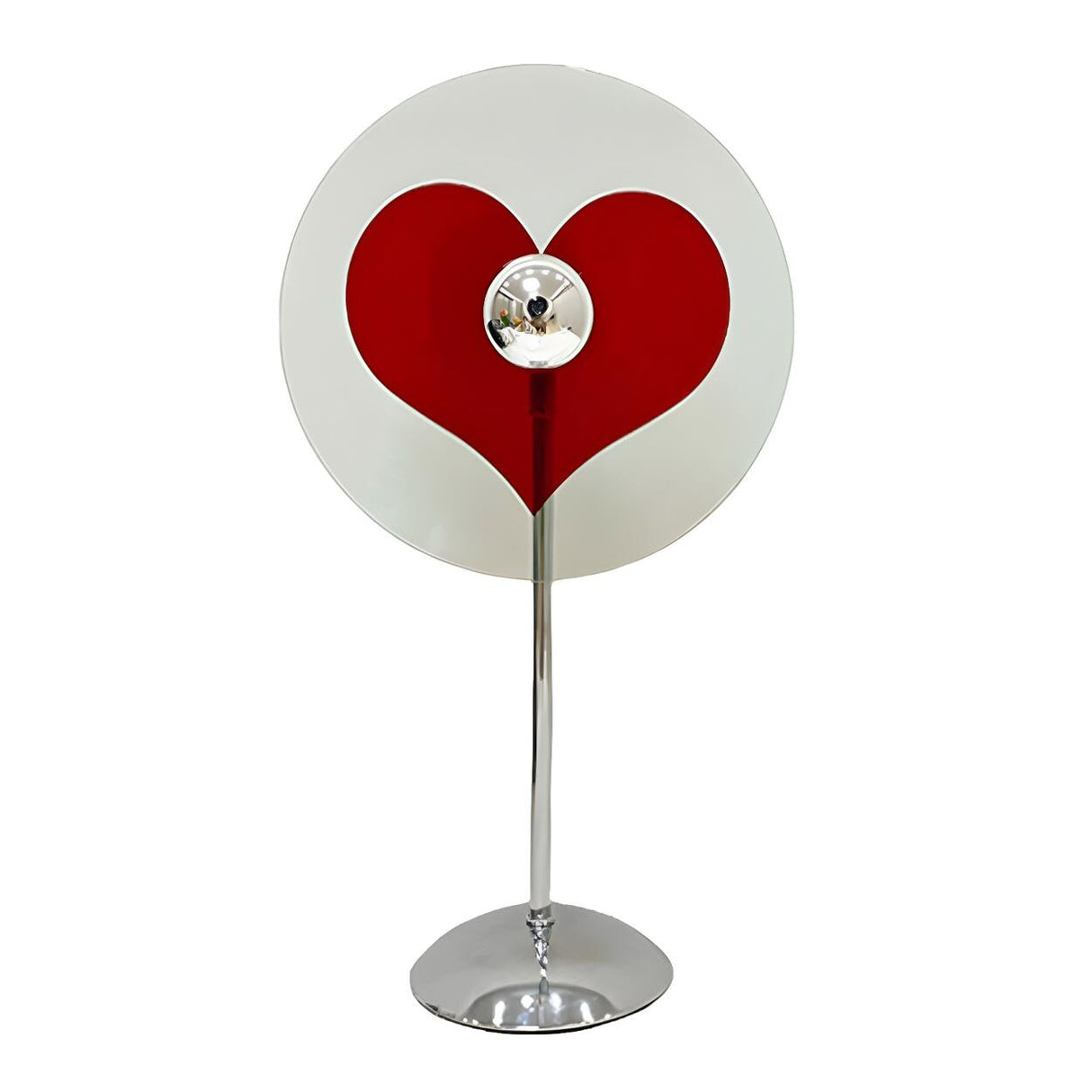 Creative Red Heart-Shaped Circle Shape Table Lamp Image - 5