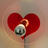 Creative Red Heart-Shaped Circle Shape Table Lamp Image - 6