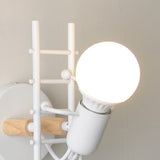 Creative Round Bulb Climbing Figure Wall Sconce Image - 14