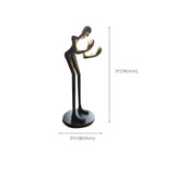 Creative Sculptural Human Figure and Globe Floor Lamp Image - 14