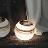 Creative Simple Galaxy Moon Glass Night Table Lamp Image - 4