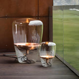 Creative Simple Jar Geometric Clear Glass Table Lamp Image - 1