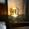 Creative Smoke Gray Glass Table Lamp Ambient Lighting Image - 6