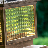 Creative Solar Chinese Pavilion Cube Outdoor Table Lamp Image - 9