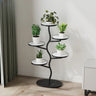 Creative Stone Tree Round Tray Floor Plant Stand White Image - 7