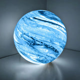 Creative Stylish Moon Glass Bedroom Decor Table Lamp Image - 11