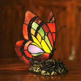 Creative Tiffany Butterfly Art Stained Glass Table Lamp Image - 1