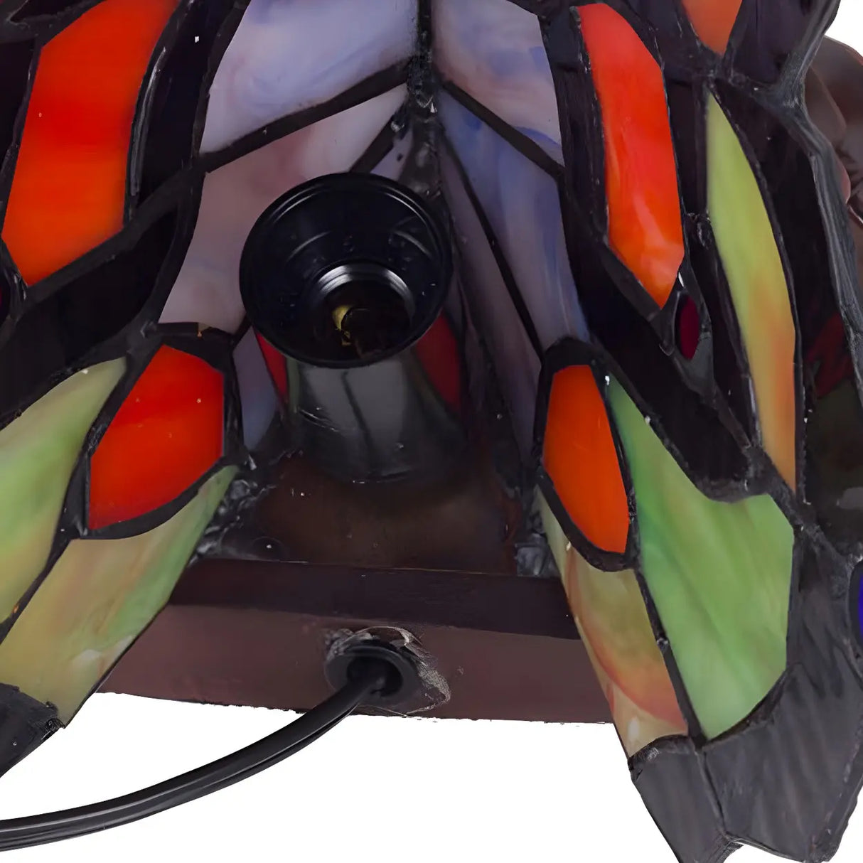 Creative Tiffany Butterfly Art Stained Glass Table Lamp Image - 9