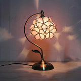 Creative Tiffany Cherry Ball Curved Arm Table Lamp Image - 3