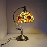 Creative Tiffany Cherry Ball Curved Arm Table Lamp Image - 8