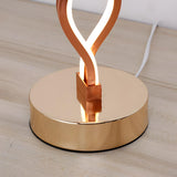 Creative Twisted Linear LED Modern Bedroom Table Lamp Image - 8