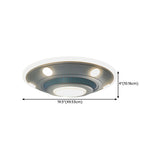 Creative UFO-Shaped Dimmable LED Flush Mount Light #size