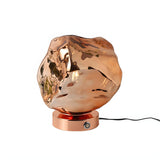 Creative Unique Rock Glass Shade Metal Base Table Lamp Image - 8