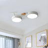 Creative White Bicycle LED Flush Mount Ceiling Light Image - 1